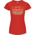 New Dad Father Gaming Gamer Baby Womens Petite Cut T-Shirt Red