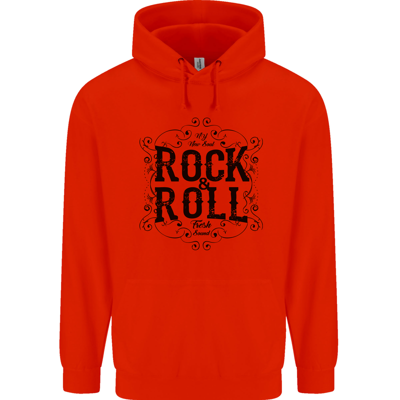 New Soul Rock n Roll Childrens Kids Hoodie Bright Red