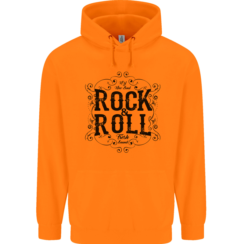 New Soul Rock n Roll Childrens Kids Hoodie Orange