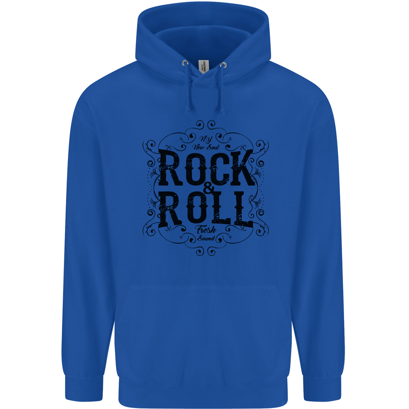 New Soul Rock n Roll Childrens Kids Hoodie Royal Blue