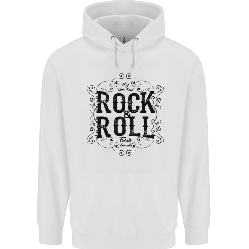 New Soul Rock n Roll Childrens Kids Hoodie White