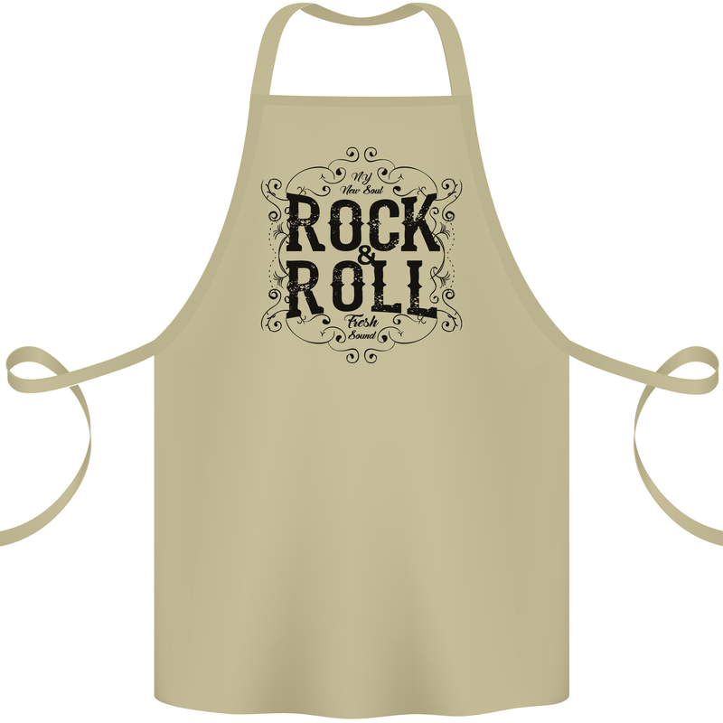 New Soul Rock n Roll Cotton Apron 100% Organic Khaki