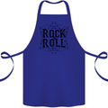 New Soul Rock n Roll Cotton Apron 100% Organic Royal Blue