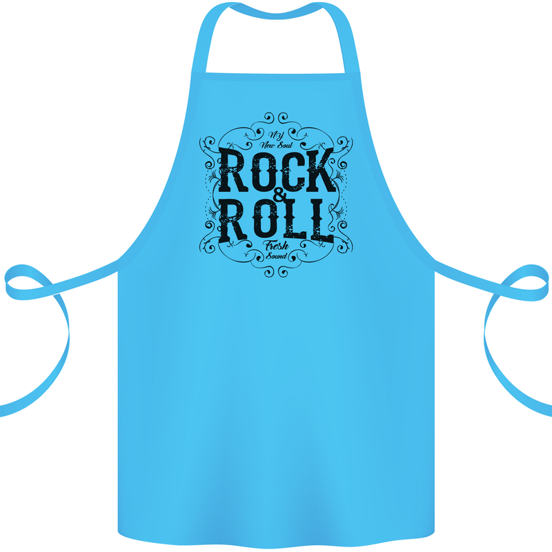 New Soul Rock n Roll Cotton Apron 100% Organic Turquoise