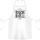 New Soul Rock n Roll Cotton Apron 100% Organic White