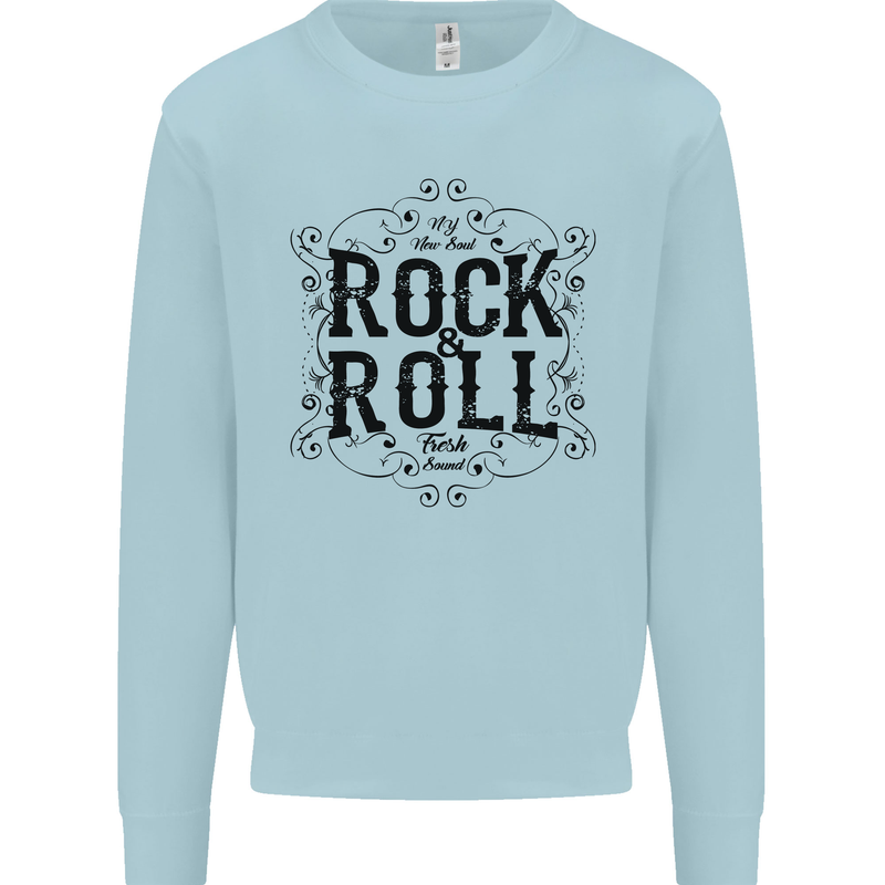 New Soul Rock n Roll Kids Sweatshirt Jumper Light Blue