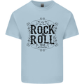 New Soul Rock n Roll Mens Cotton T-Shirt Tee Top Light Blue