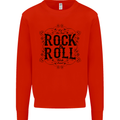 New Soul Rock n Roll Mens Sweatshirt Jumper Bright Red