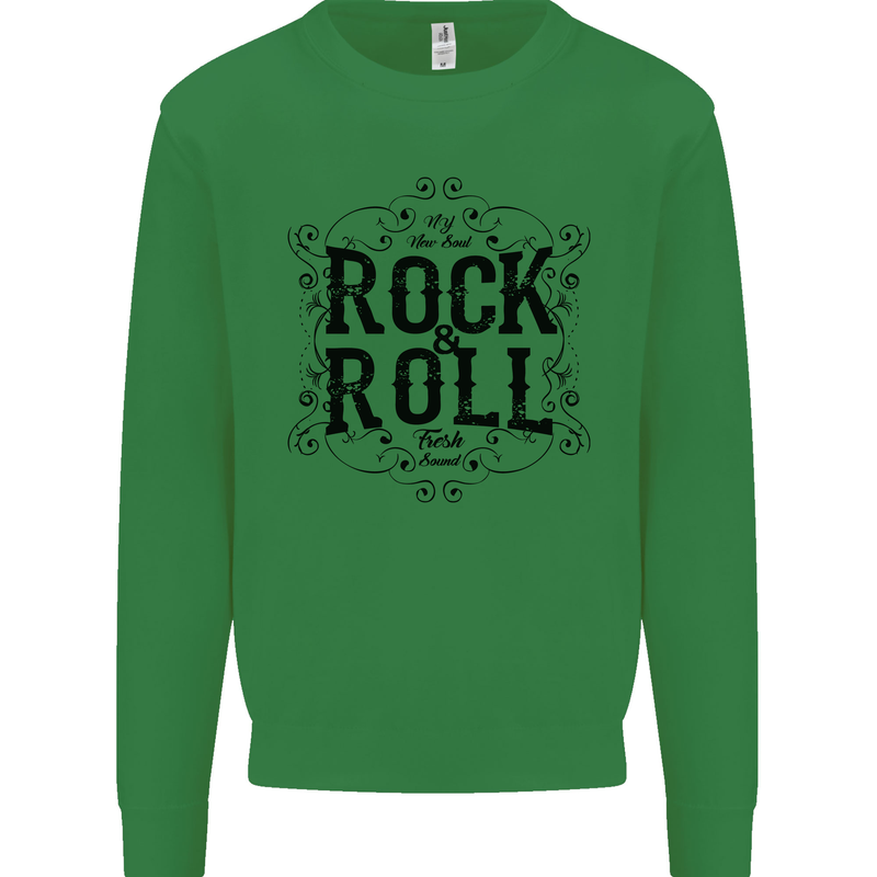 New Soul Rock n Roll Mens Sweatshirt Jumper Irish Green