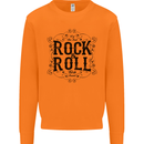 New Soul Rock n Roll Mens Sweatshirt Jumper Orange