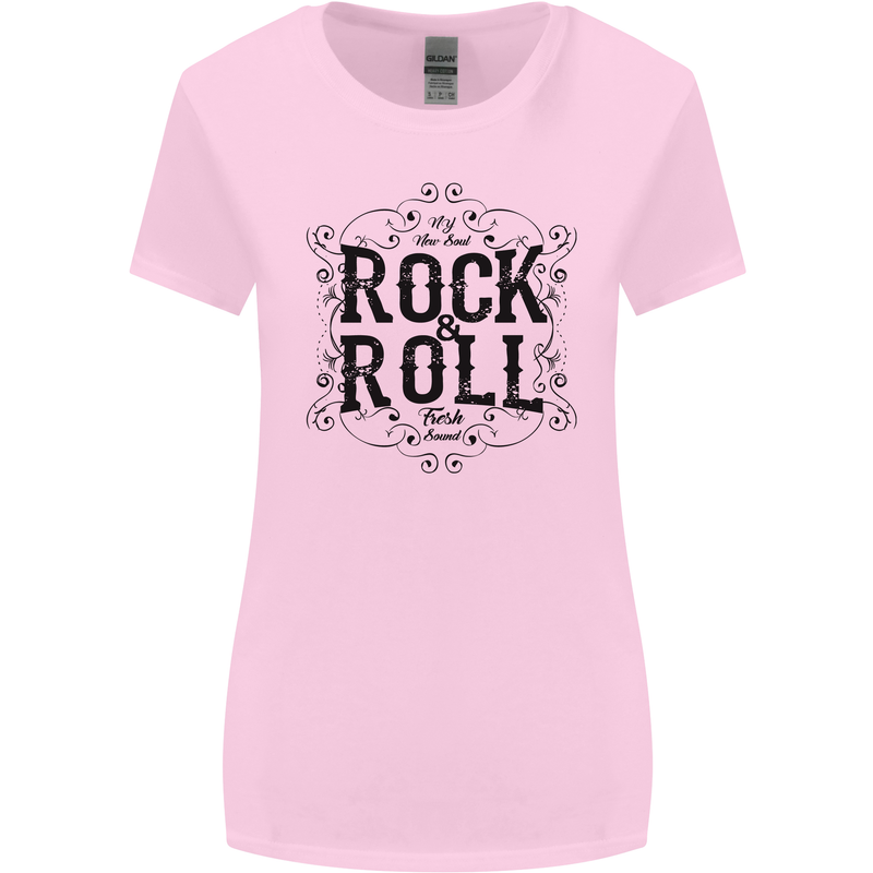 New Soul Rock n Roll Womens Wider Cut T-Shirt Light Pink