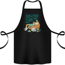 New Year Same Me Resolution Gaming Lazy Cotton Apron 100% Organic Black