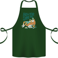New Year Same Me Resolution Gaming Lazy Cotton Apron 100% Organic Forest Green