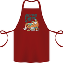 New Year Same Me Resolution Gaming Lazy Cotton Apron 100% Organic Maroon