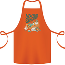New Year Same Me Resolution Gaming Lazy Cotton Apron 100% Organic Orange