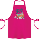 New Year Same Me Resolution Gaming Lazy Cotton Apron 100% Organic Pink