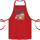 New Year Same Me Resolution Gaming Lazy Cotton Apron 100% Organic Red