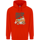 New Year Same Me Resolution Gaming Lazy Mens 80% Cotton Hoodie Bright Red
