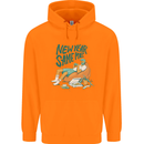New Year Same Me Resolution Gaming Lazy Mens 80% Cotton Hoodie Orange