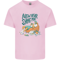 New Year Same Me Resolution Gaming Lazy Mens Cotton T-Shirt Tee Top Light Pink