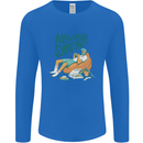 New Year Same Me Resolution Gaming Lazy Mens Long Sleeve T-Shirt Royal Blue