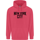 New York City as Worn by John Lennon Childrens Kids Hoodie Heliconia