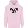 New York City as Worn by John Lennon Childrens Kids Hoodie Light Pink