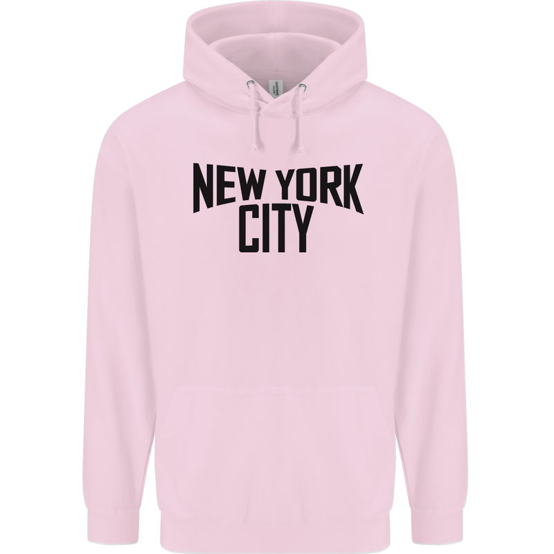 New York City as Worn by John Lennon Childrens Kids Hoodie Light Pink