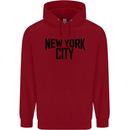 New York City as Worn by John Lennon Childrens Kids Hoodie Red