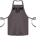 New York City as Worn by John Lennon Cotton Apron 100% Organic Dark Grey