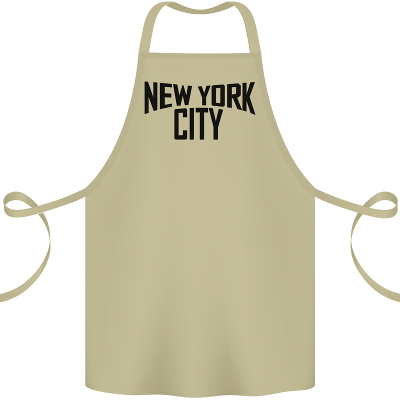 New York City as Worn by John Lennon Cotton Apron 100% Organic Khaki