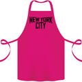 New York City as Worn by John Lennon Cotton Apron 100% Organic Pink