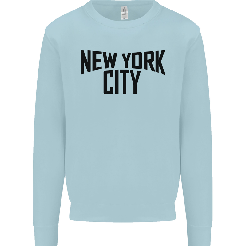 New York City as Worn by John Lennon Kids Sweatshirt Jumper Light Blue