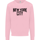 New York City as Worn by John Lennon Kids Sweatshirt Jumper Light Pink