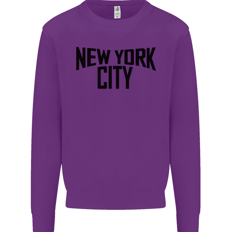 New York City as Worn by John Lennon Kids Sweatshirt Jumper Purple
