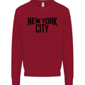 New York City as Worn by John Lennon Kids Sweatshirt Jumper Red