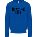 New York City as Worn by John Lennon Kids Sweatshirt Jumper Royal Blue