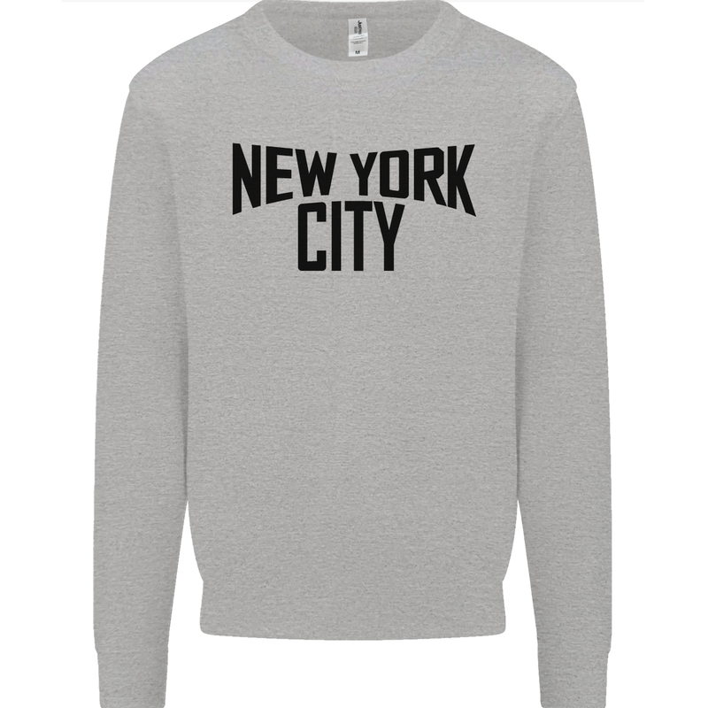 New York City as Worn by John Lennon Kids Sweatshirt Jumper Sports Grey
