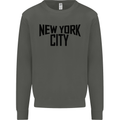 New York City as Worn by John Lennon Kids Sweatshirt Jumper Storm Grey