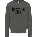 New York City as Worn by John Lennon Kids Sweatshirt Jumper Storm Grey