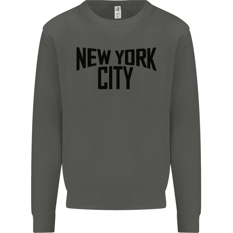 New York City as Worn by John Lennon Kids Sweatshirt Jumper Storm Grey