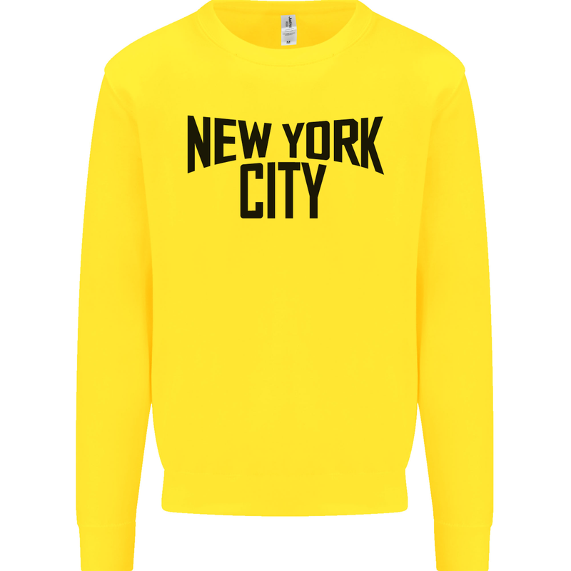 New York City as Worn by John Lennon Kids Sweatshirt Jumper Yellow