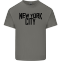 New York City as Worn by John Lennon Kids T-Shirt Childrens Charcoal