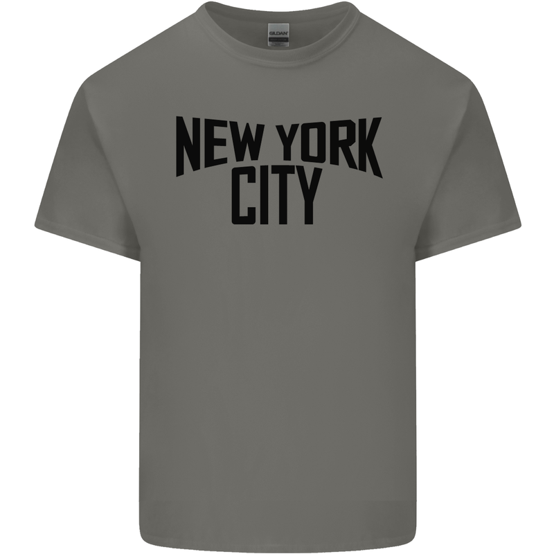 New York City as Worn by John Lennon Kids T-Shirt Childrens Charcoal