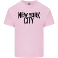 New York City as Worn by John Lennon Kids T-Shirt Childrens Light Pink