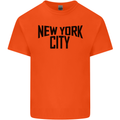 New York City as Worn by John Lennon Kids T-Shirt Childrens Orange