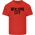 New York City as Worn by John Lennon Kids T-Shirt Childrens Red