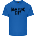 New York City as Worn by John Lennon Kids T-Shirt Childrens Royal Blue