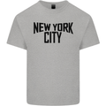 New York City as Worn by John Lennon Kids T-Shirt Childrens Sports Grey