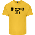 New York City as Worn by John Lennon Kids T-Shirt Childrens Yellow